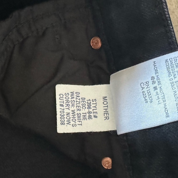 MOTHER DENIM THE DAZZLER SHIFT JEANS size 24 - Picture 14 of 14